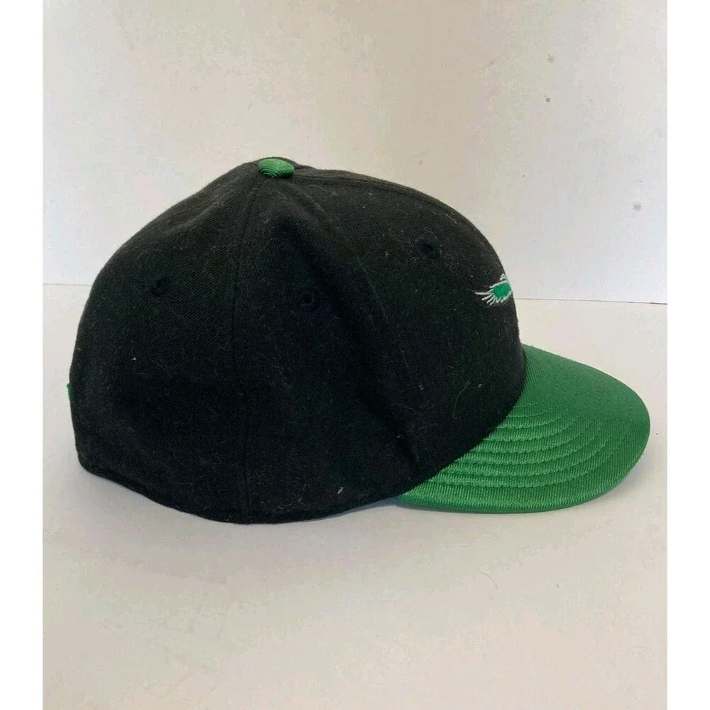New Era Philadelphia Eagles Hat 9Fifty Throwback Logo Black Green Retro Cap NFL
